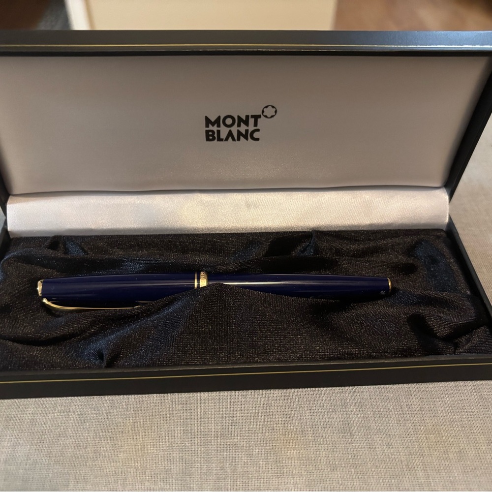 Montblanc Blue Rollerball Ink Pen